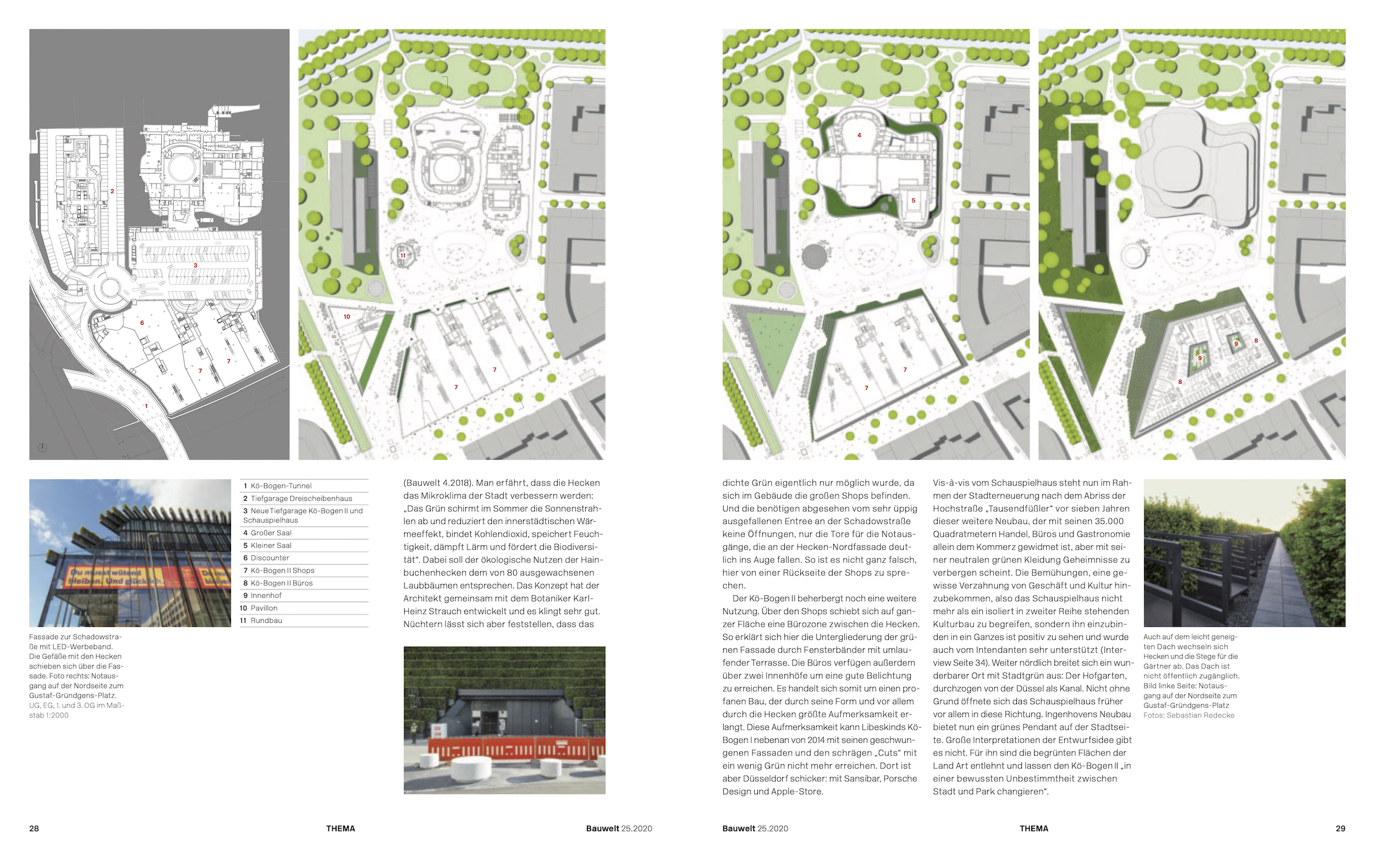 The Dusseldorfer Kö-Bogen II of Ingenhoven Architects with Europe's largest green façade