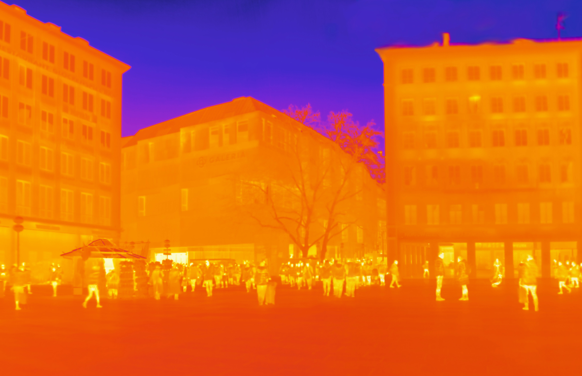 Wärmebild München 2024 Thermal image Munich 2024 © STRESSTEST, Foto: Gustav Goetze